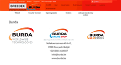 Desktop Screenshot of burda.be