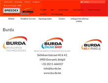 Tablet Screenshot of burda.be